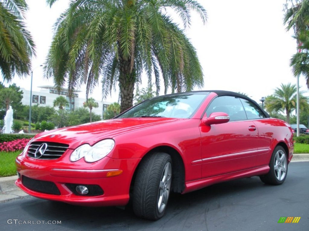 Mars Red 2005 Mercedes-Benz CLK 500 Cabriolet Exterior Photo #50201874