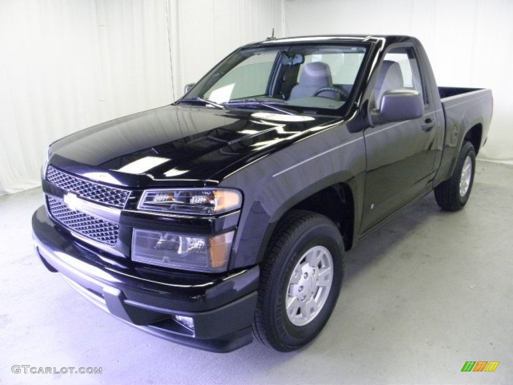 Black 2008 Chevrolet Colorado Work Truck Regular Cab Exterior Photo #50201955