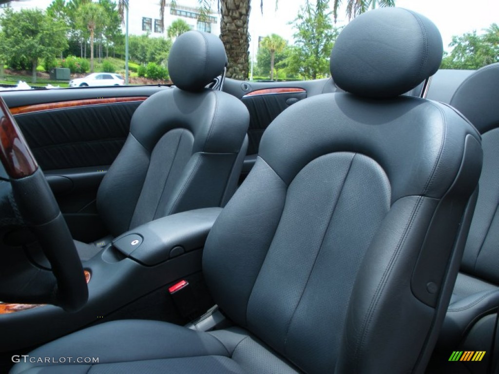 Charcoal Interior 2005 Mercedes-Benz CLK 500 Cabriolet Photo #50202105