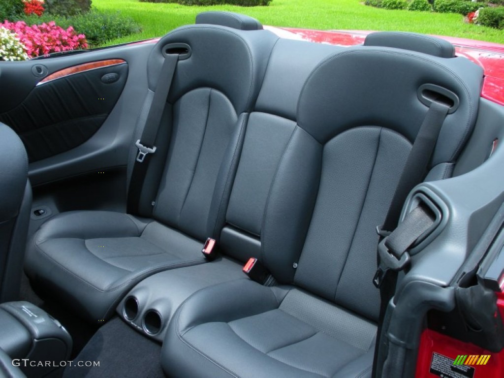 Charcoal Interior 2005 Mercedes-Benz CLK 500 Cabriolet Photo #50202120