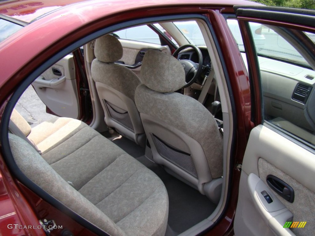 2002 Elantra GLS Sedan - Chianti Red / Beige photo #13