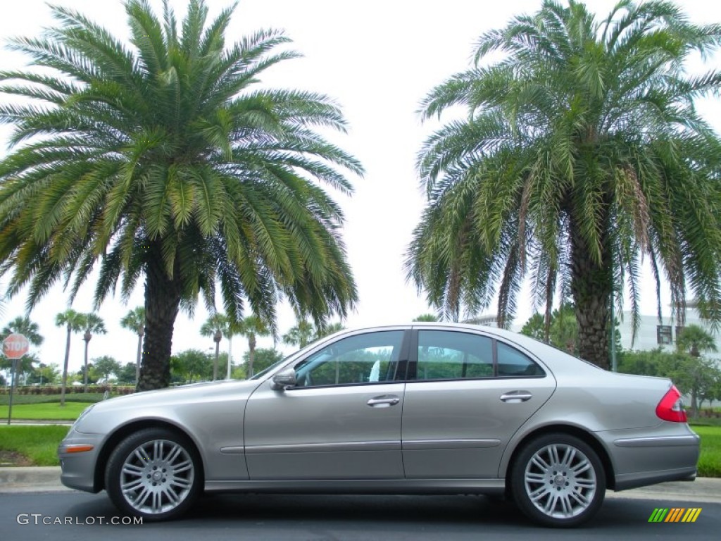 2008 E 350 4Matic Sedan - Pewter Metallic / Black photo #1
