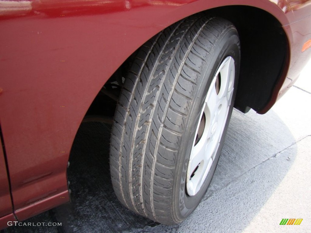 2002 Elantra GLS Sedan - Chianti Red / Beige photo #25