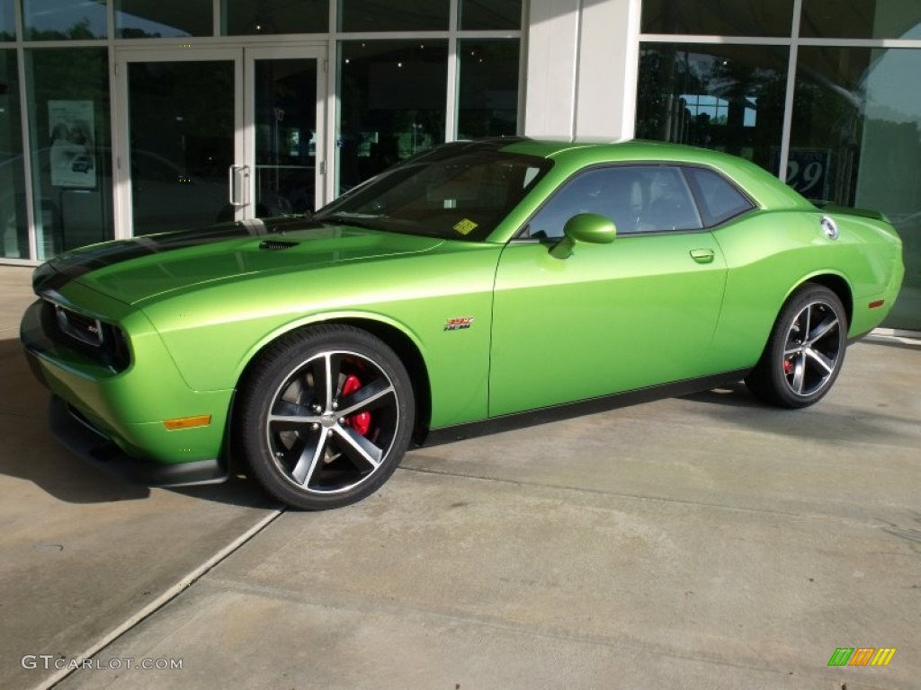 2011 Challenger SRT8 392 - Green with Envy / Dark Slate Gray photo #2