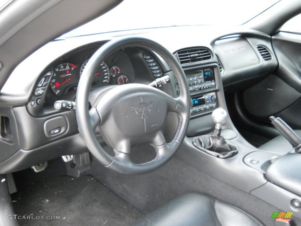 2004 Corvette Z06 - Machine Silver Metallic / Black photo #10