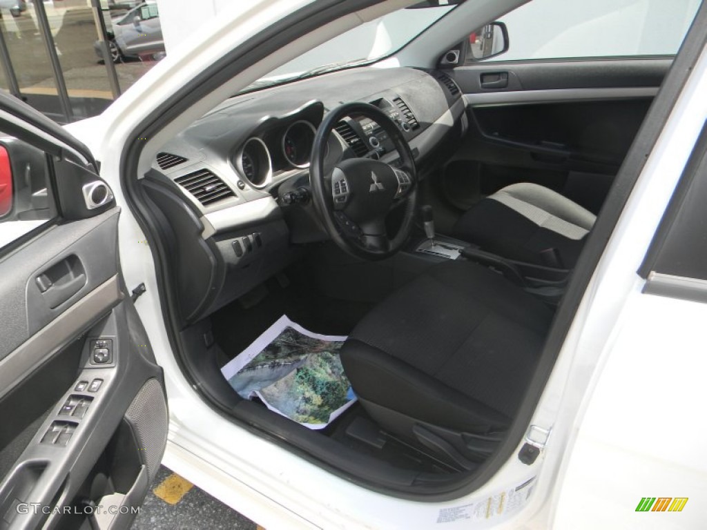 2009 Lancer ES Sport - Wicked White Satin / Black photo #9