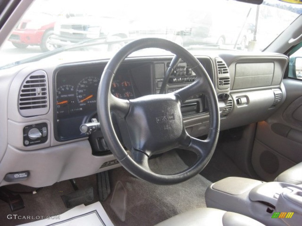 1998 Sierra 1500 SLT Extended Cab 4x4 - Laguna Green Metallic / Pewter photo #3