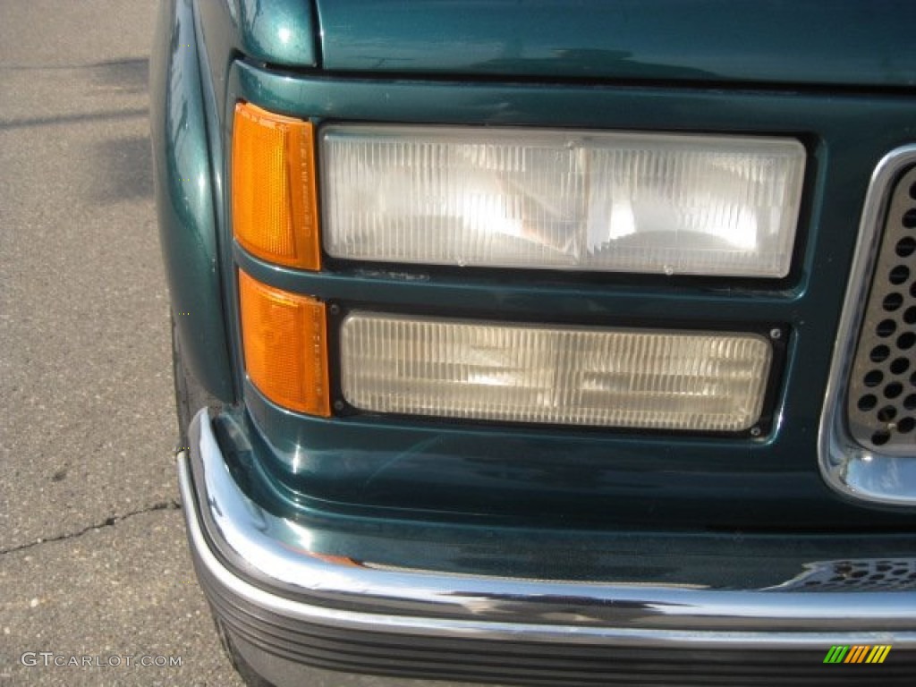 1998 Sierra 1500 SLT Extended Cab 4x4 - Laguna Green Metallic / Pewter photo #12
