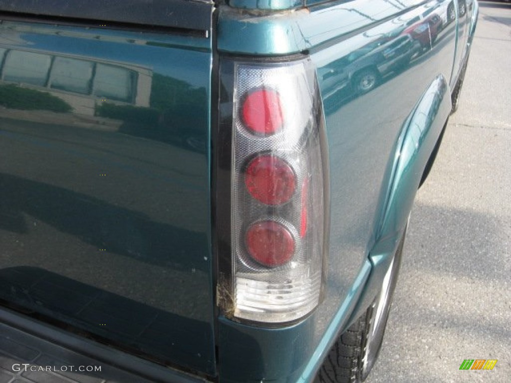 1998 Sierra 1500 SLT Extended Cab 4x4 - Laguna Green Metallic / Pewter photo #16