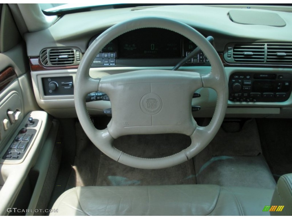 1997 Cadillac DeVille d'Elegance Cappuccino Cream Steering Wheel Photo #50204922