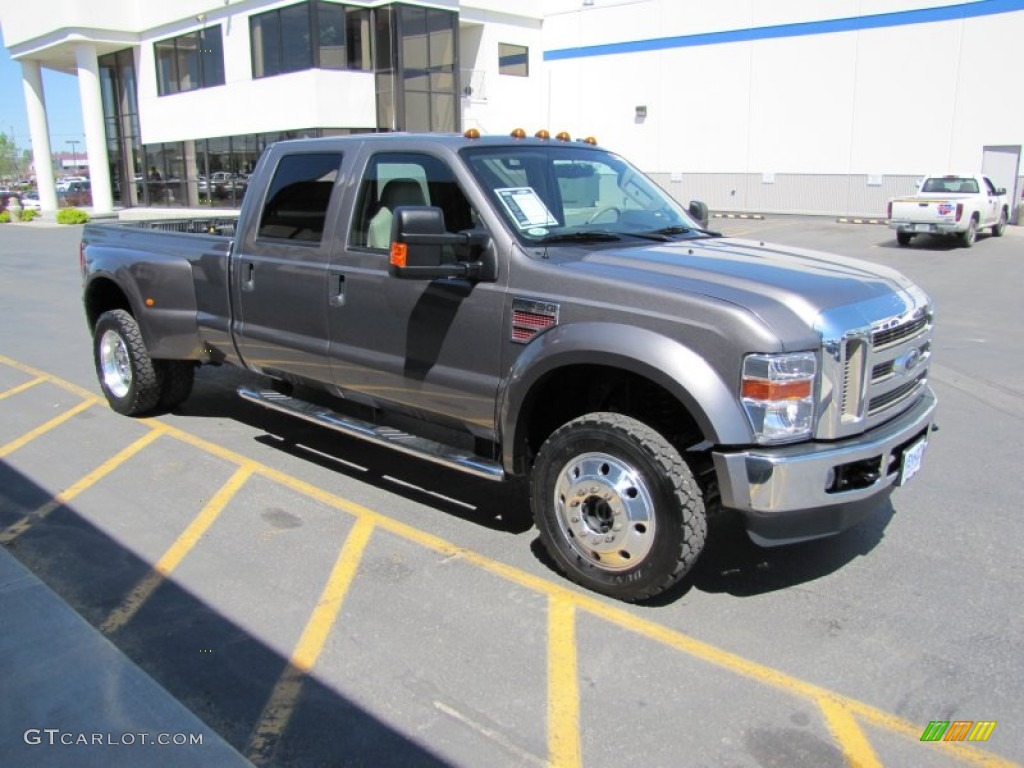 Sterling Grey Metallic 2009 Ford F450 Super Duty Lariat Crew Cab 4x4 Dually Exterior Photo #50205231
