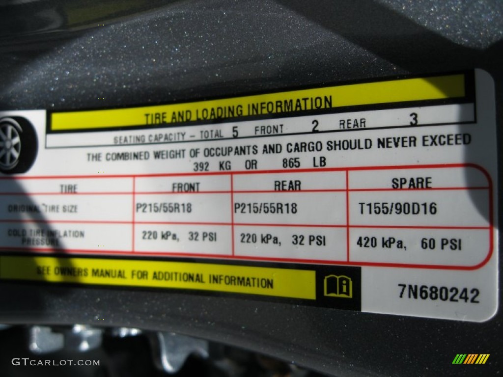 2007 Chrysler Sebring Limited Sedan Info Tag Photo #50205426