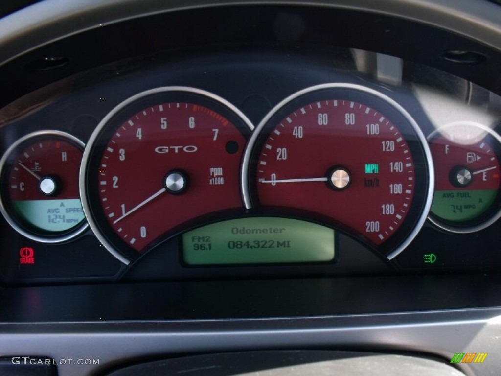 2004 Pontiac GTO Coupe Gauges Photo #50206533
