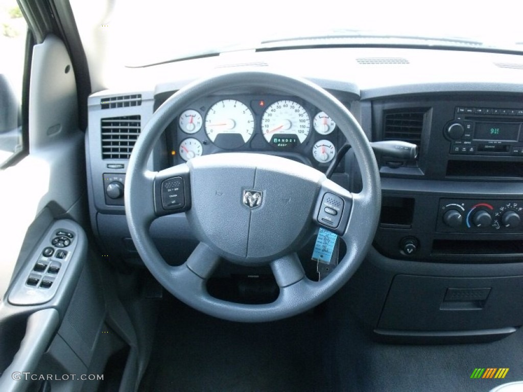 2008 Ram 1500 SXT Quad Cab - Brilliant Black Crystal Pearl / Medium Slate Gray photo #24