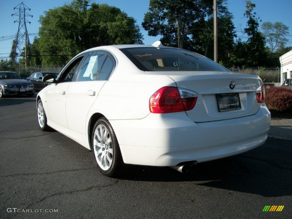 2006 3 Series 330xi Sedan - Alpine White / Beige photo #5