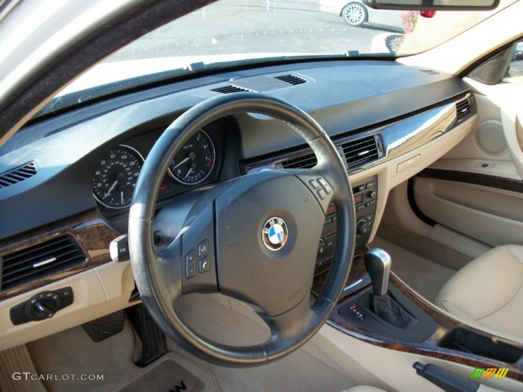 2006 3 Series 330xi Sedan - Alpine White / Beige photo #12