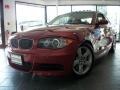 2008 Crimson Red BMW 1 Series 135i Coupe  photo #1