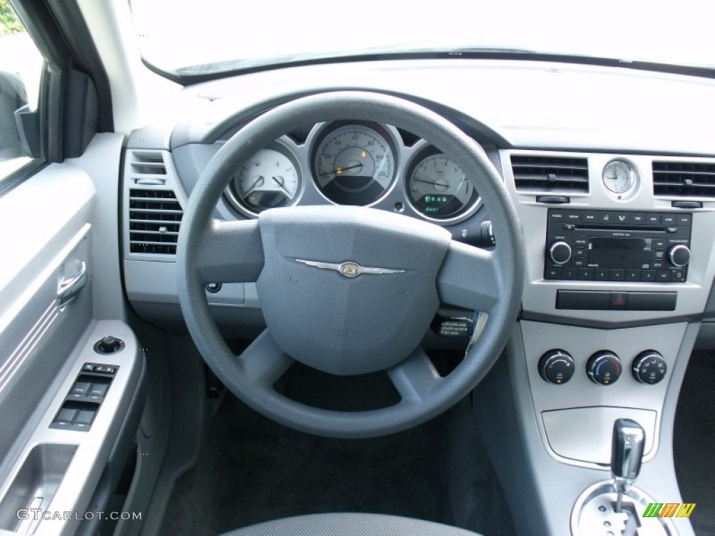 2008 Chrysler Sebring Touring Sedan Dark Slate Gray/Light Slate Gray Dashboard Photo #50208621
