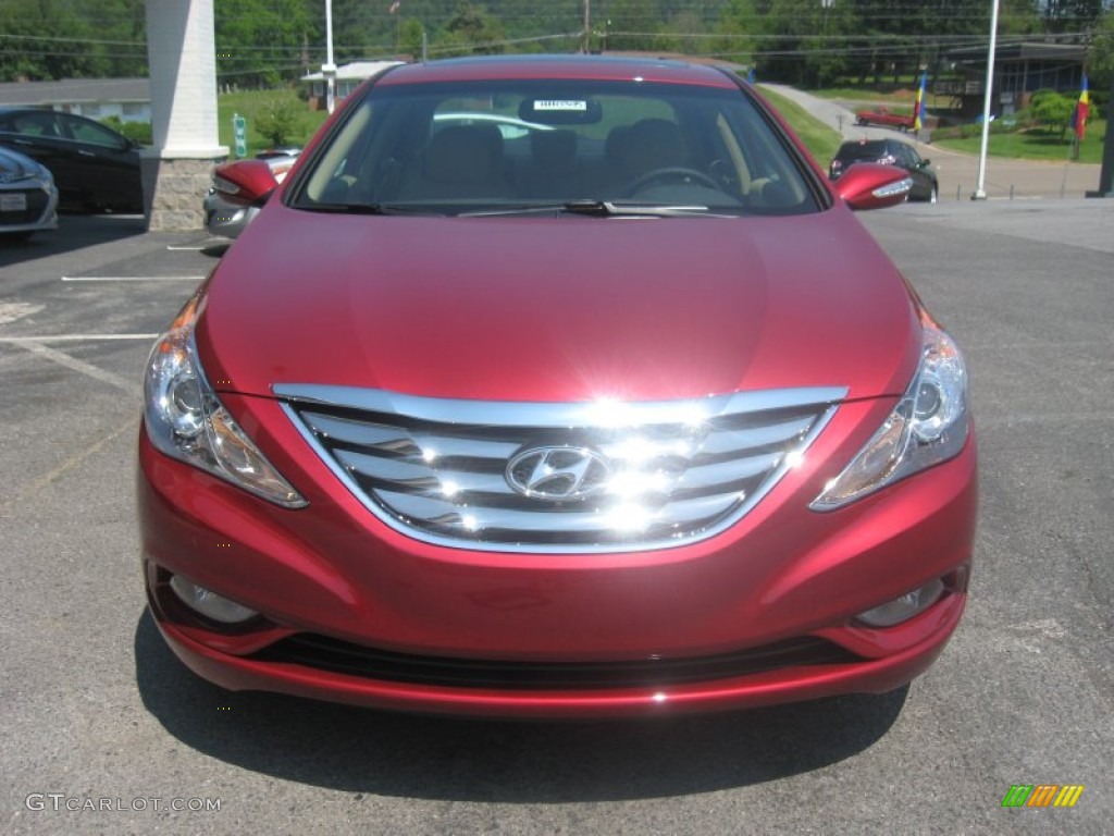 2011 Sonata Limited 2.0T - Venetian Red / Camel photo #3