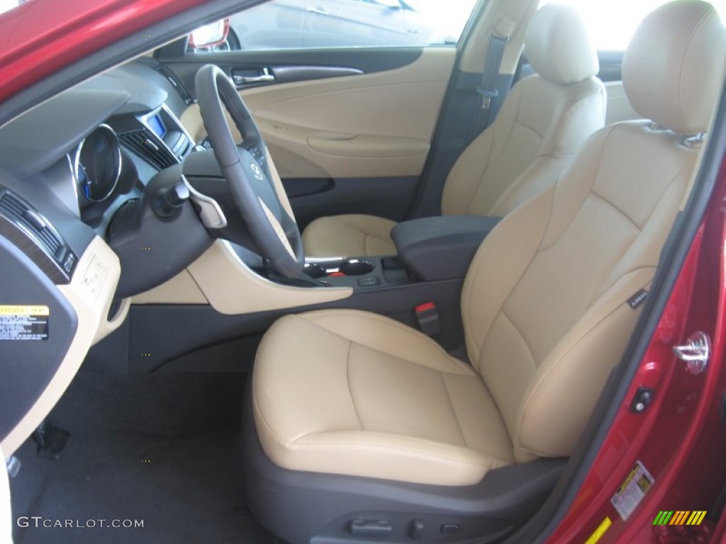 2011 Sonata Limited 2.0T - Venetian Red / Camel photo #13