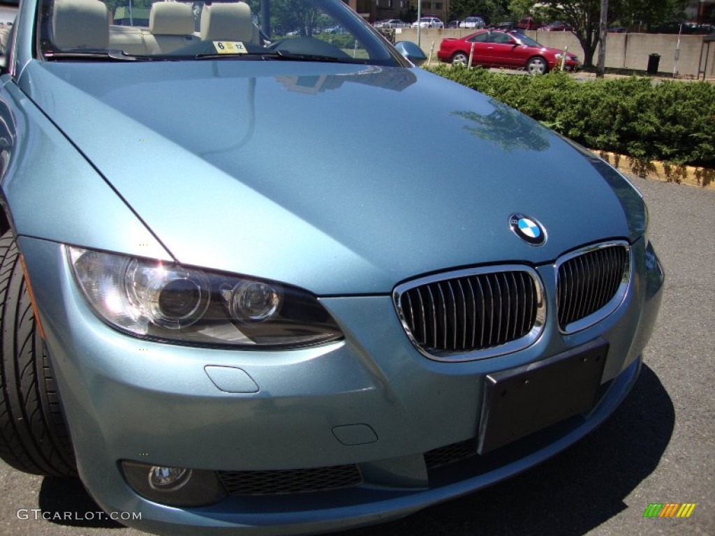 2007 3 Series 335i Convertible - Atlantic Blue Metallic / Cream Beige Dakota Leather photo #10