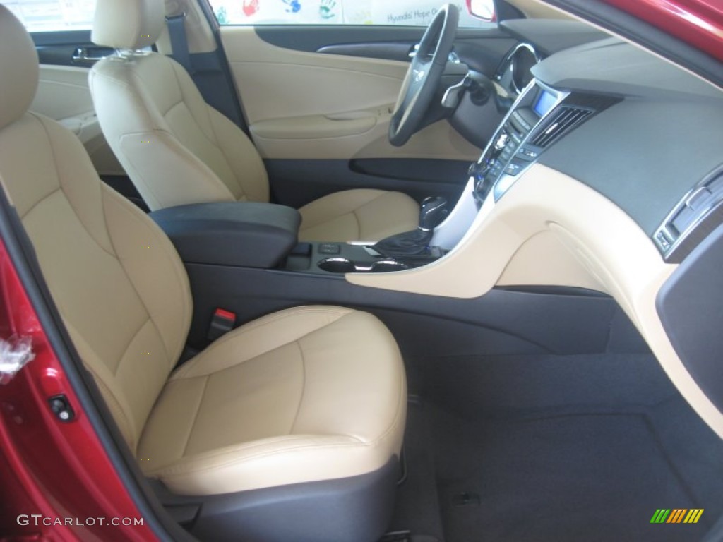 2011 Sonata Limited 2.0T - Venetian Red / Camel photo #19