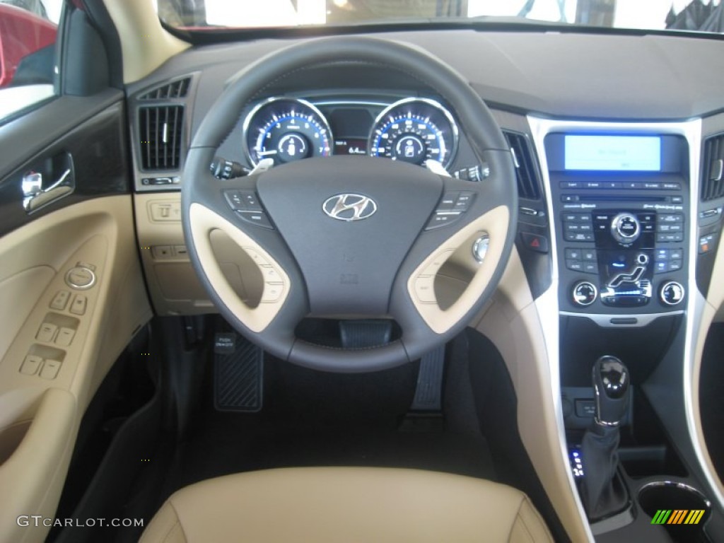 2011 Sonata Limited 2.0T - Venetian Red / Camel photo #22