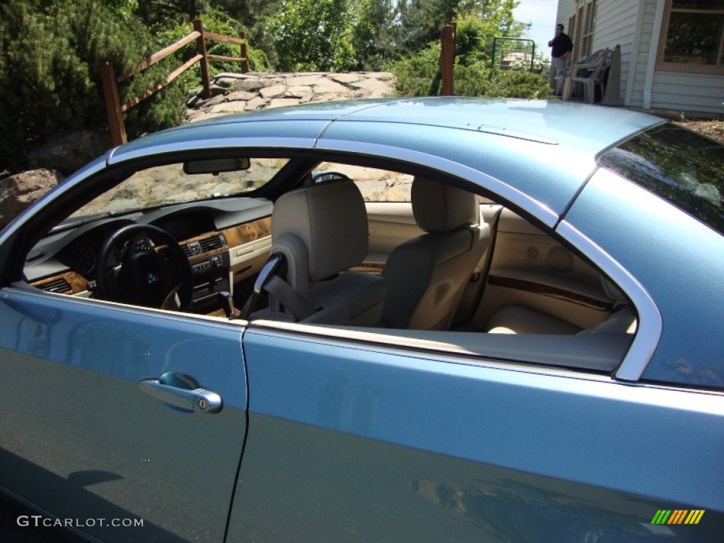 2007 3 Series 335i Convertible - Atlantic Blue Metallic / Cream Beige Dakota Leather photo #18