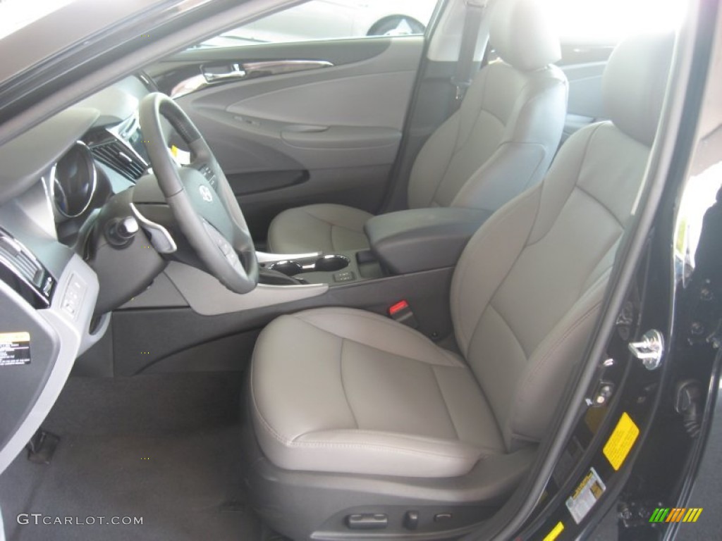 2011 Sonata Limited 2.0T - Midnight Black / Gray photo #13