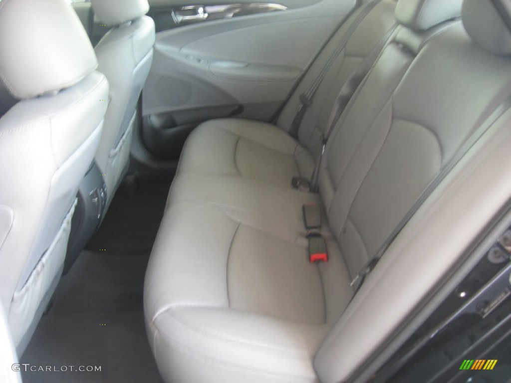 2011 Sonata Limited 2.0T - Midnight Black / Gray photo #16