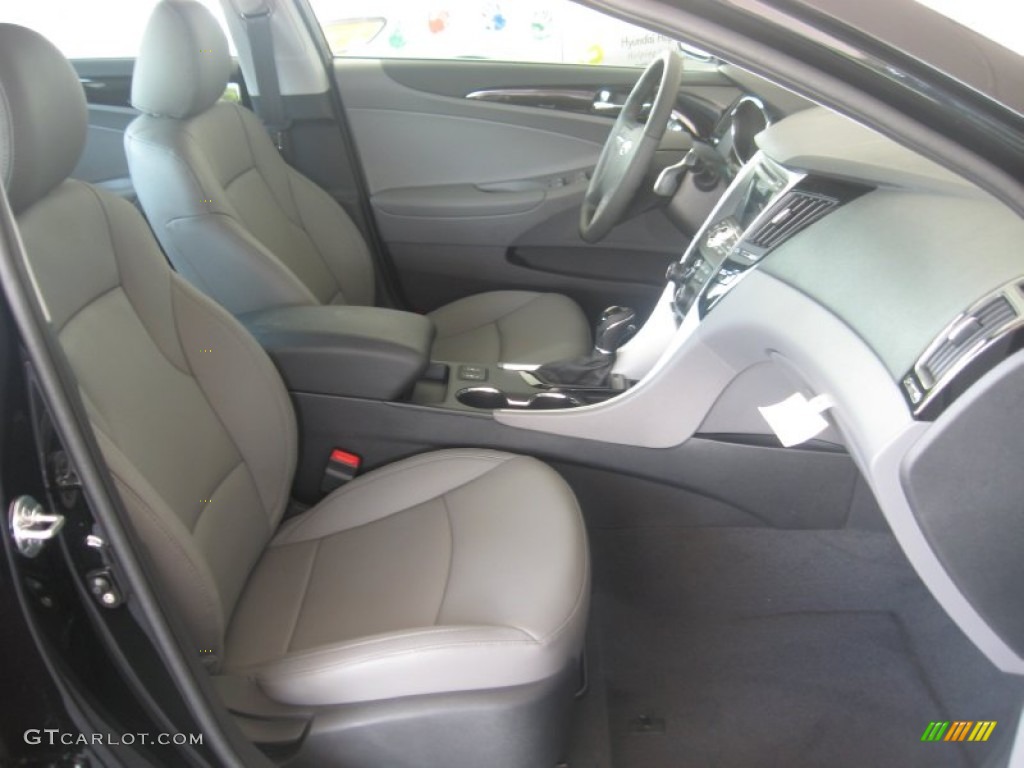 2011 Sonata Limited 2.0T - Midnight Black / Gray photo #19