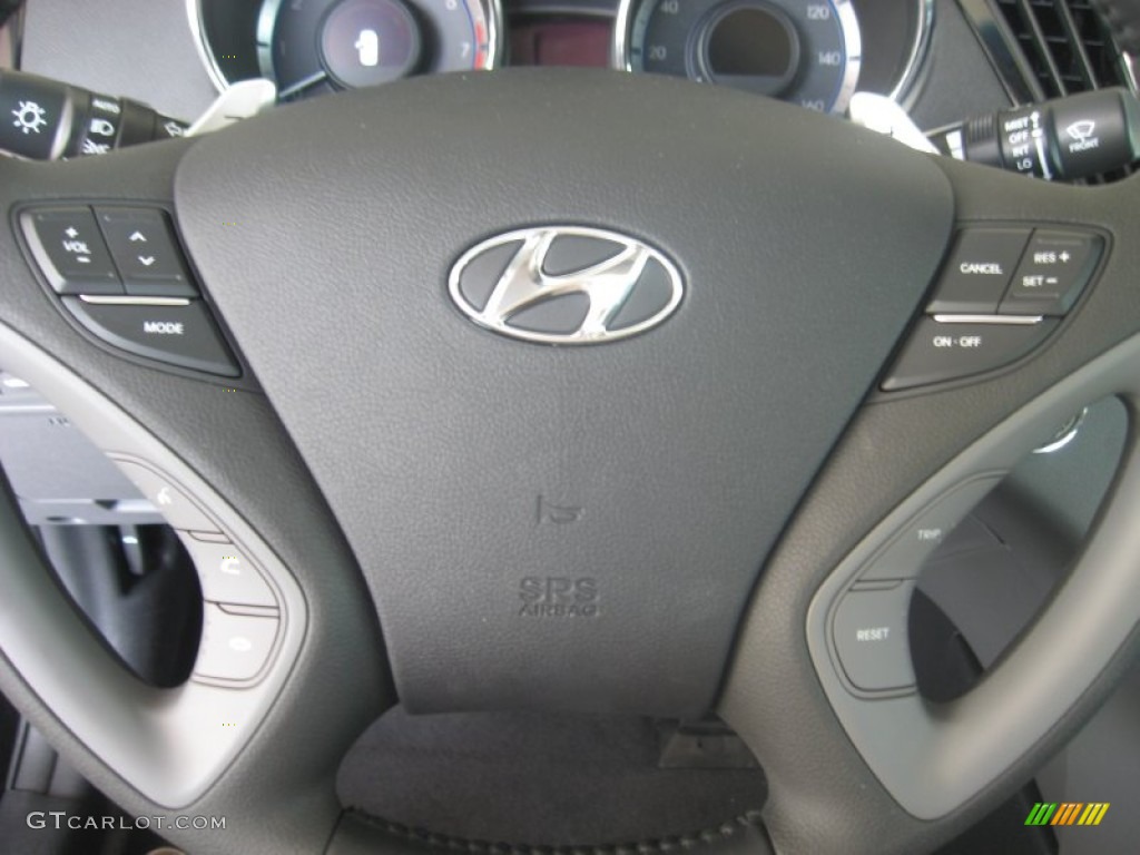 2011 Sonata Limited 2.0T - Midnight Black / Gray photo #25