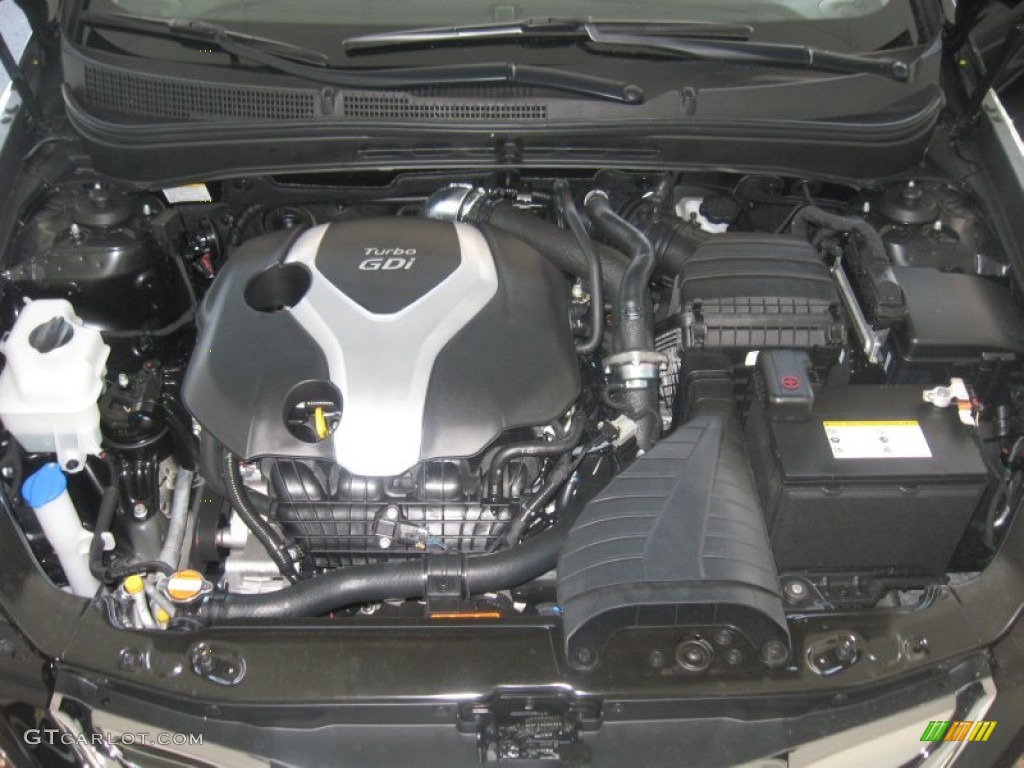 2011 Sonata Limited 2.0T - Midnight Black / Black photo #9