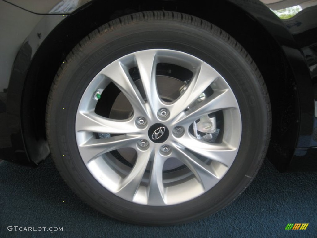 2011 Sonata Limited 2.0T - Midnight Black / Black photo #10