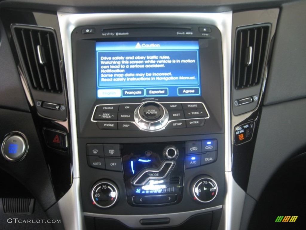 2011 Sonata Limited 2.0T - Midnight Black / Black photo #23