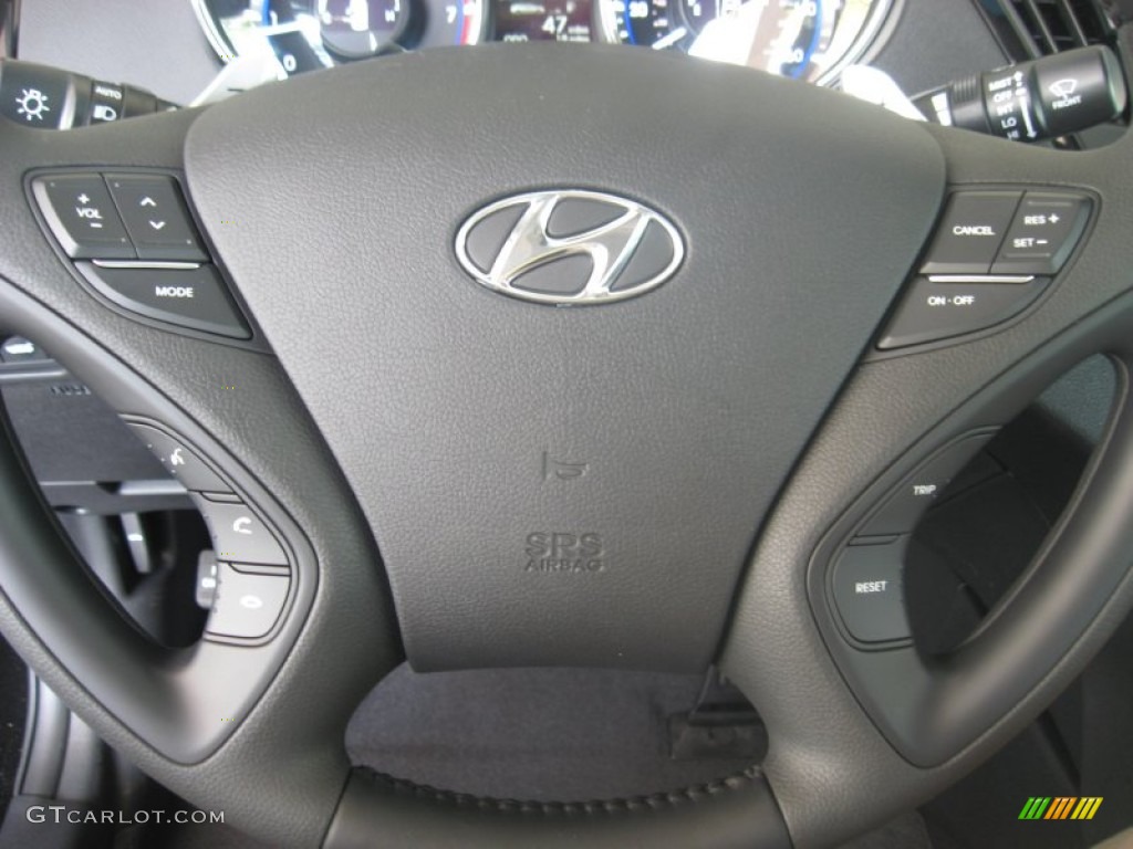 2011 Sonata Limited 2.0T - Midnight Black / Black photo #24