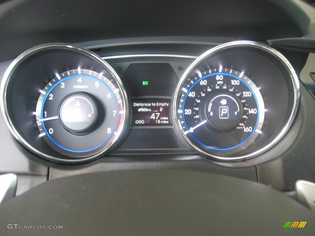 2011 Sonata Limited 2.0T - Midnight Black / Black photo #25