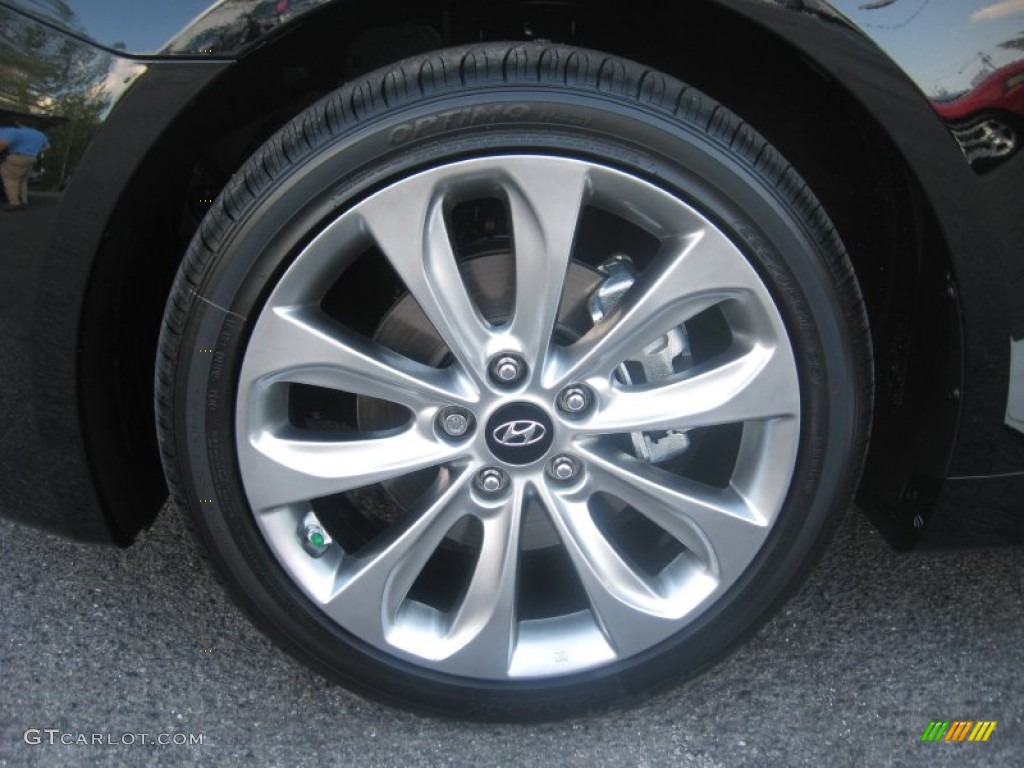 2011 Sonata SE - Midnight Black / Black photo #10