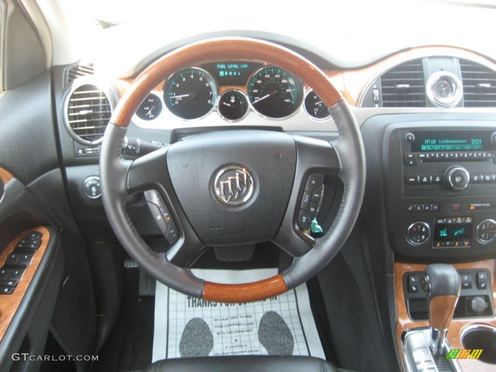 2009 Enclave CXL - Carbon Black Metallic / Ebony Black/Ebony photo #9