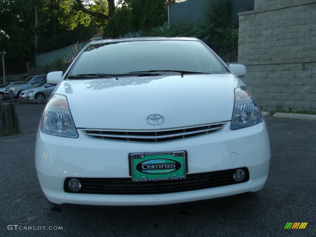 2007 Prius Hybrid Touring - Super White / Bisque Beige photo #3