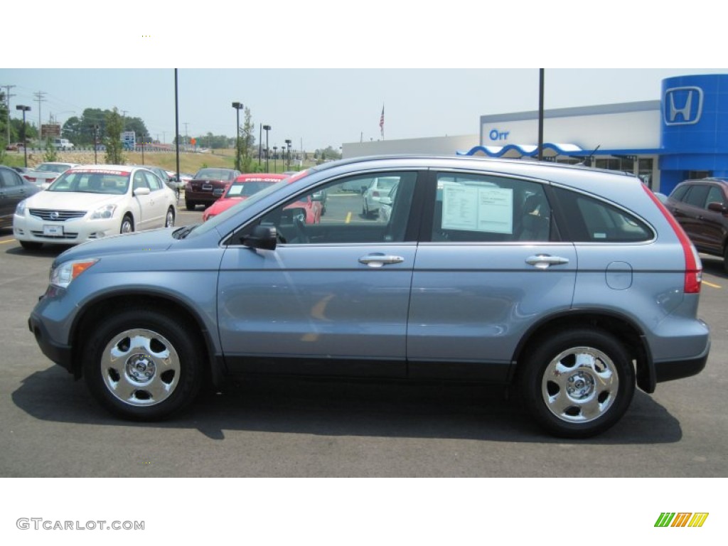 2008 CR-V LX - Glacier Blue Metallic / Gray photo #2