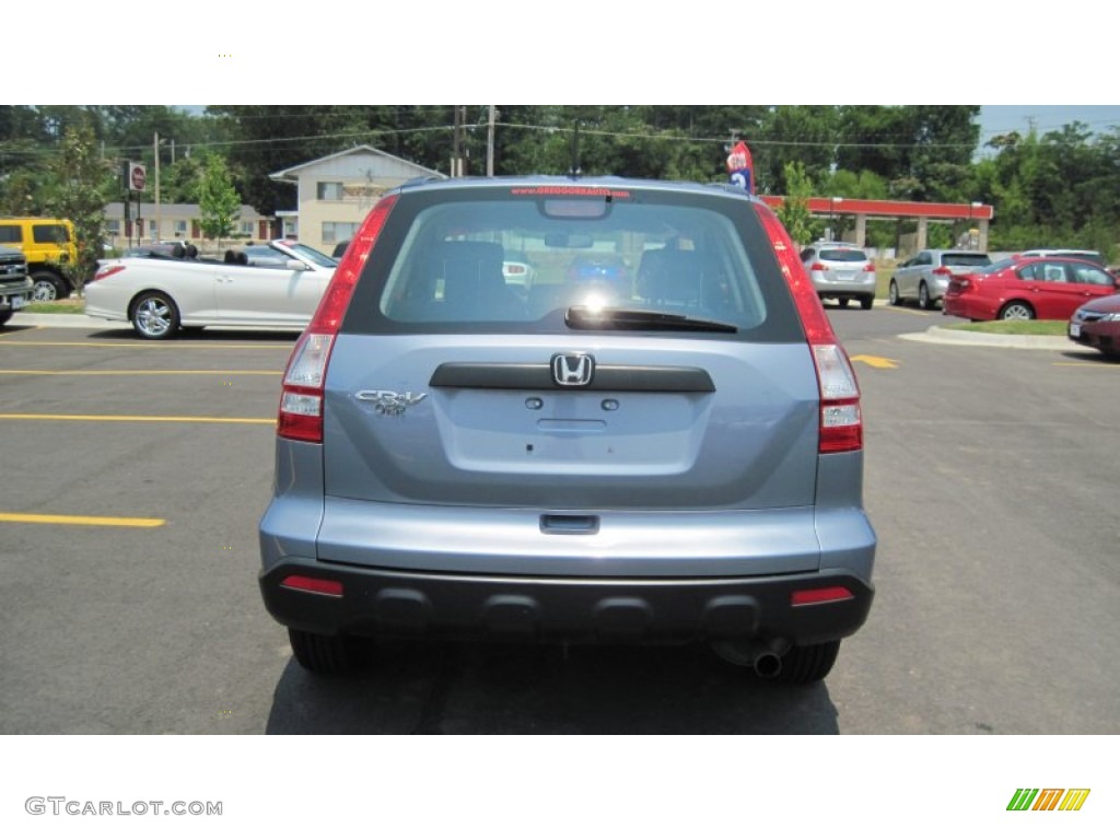 2008 CR-V LX - Glacier Blue Metallic / Gray photo #4