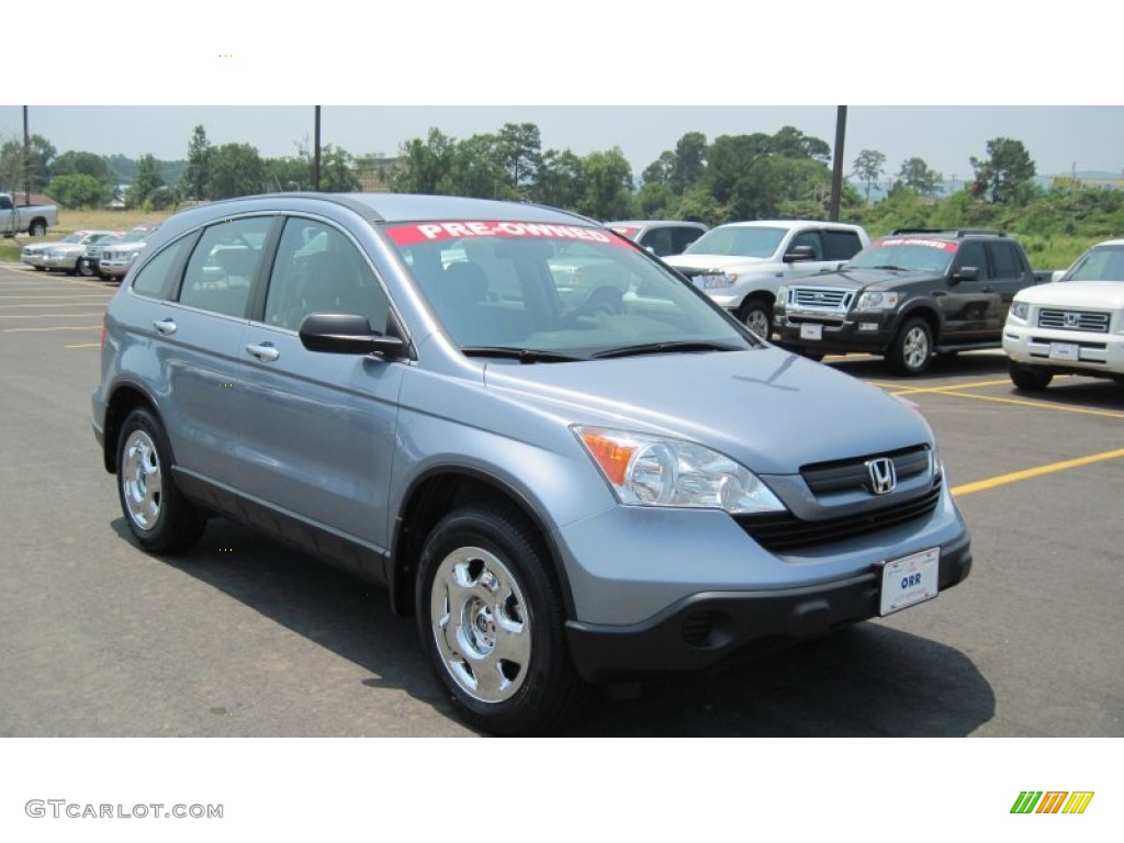 2008 CR-V LX - Glacier Blue Metallic / Gray photo #7