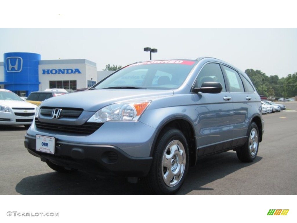 2008 CR-V LX - Glacier Blue Metallic / Gray photo #9