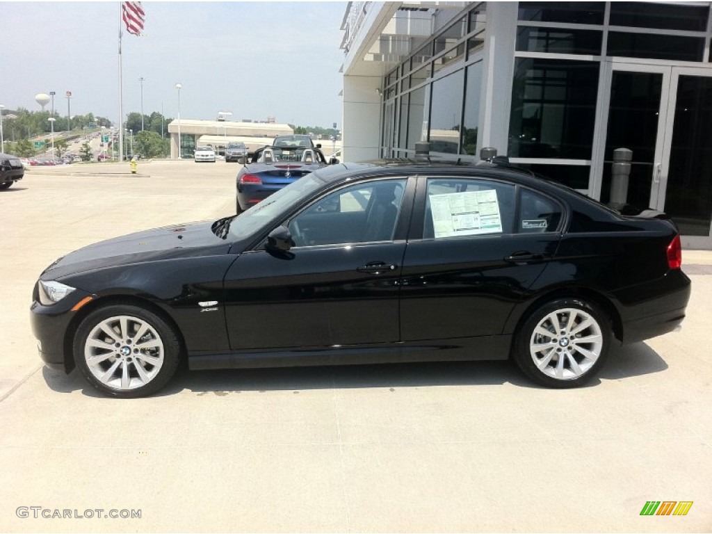 2011 3 Series 328i xDrive Sedan - Jet Black / Black Dakota Leather photo #3