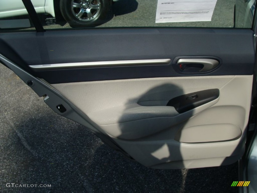 2006 Civic Hybrid Sedan - Alabaster Silver Metallic / Blue photo #15