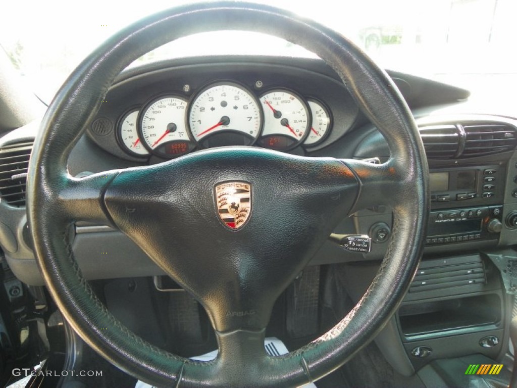 1999 911 Carrera Cabriolet - Black / Black photo #15