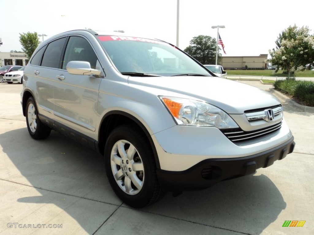 2009 CR-V EX-L - Alabaster Silver Metallic / Gray photo #2