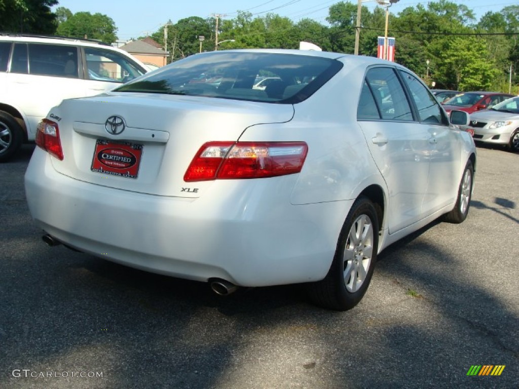 2009 Camry XLE V6 - Super White / Bisque photo #9