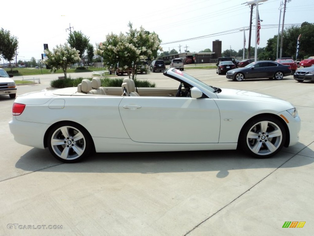 2010 3 Series 335i Convertible - Alpine White / Cream Beige photo #4